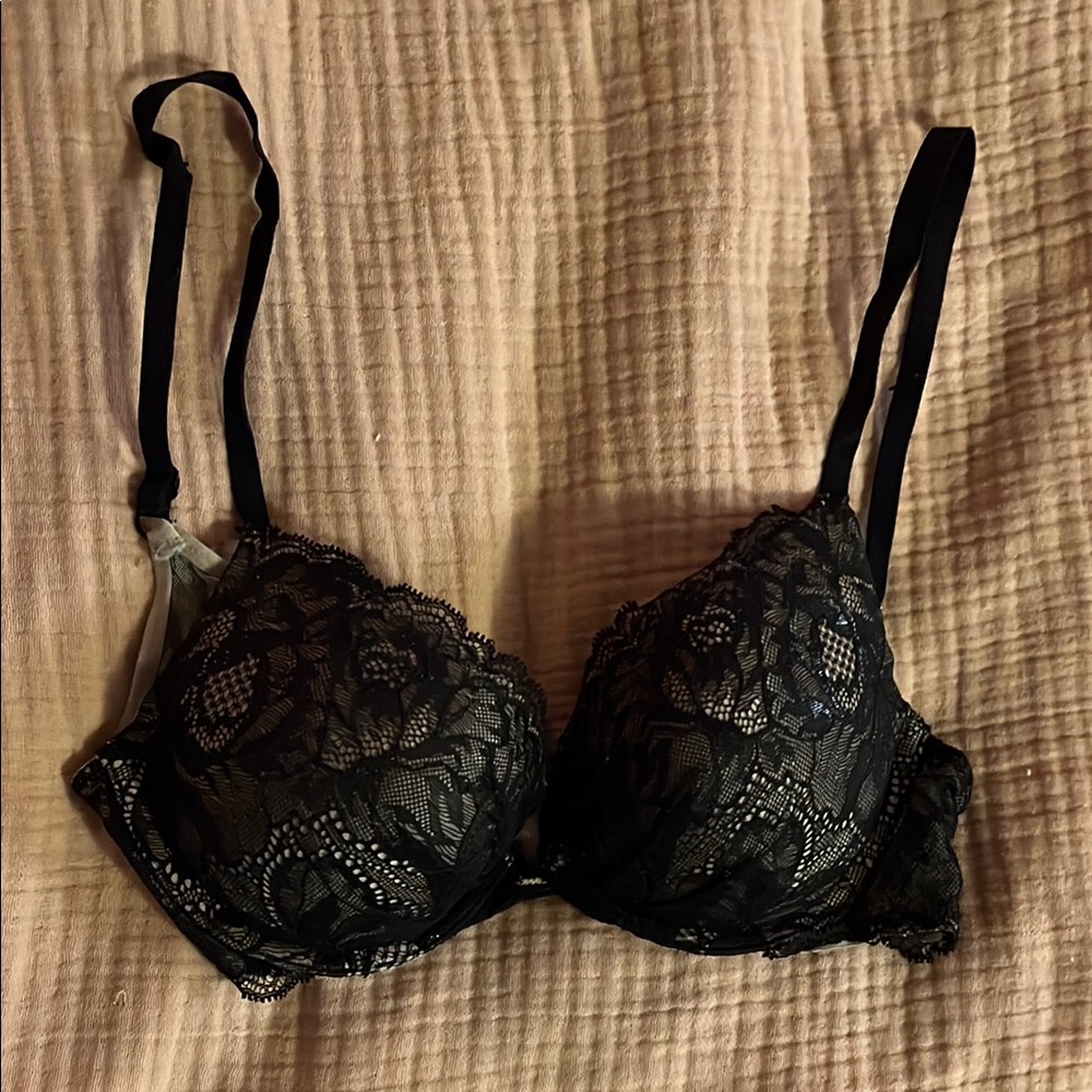 Elegant Black Lace Bra